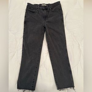 Madewell Stovepipe Jeans in Banberry Wash: Raw-Hem Edition